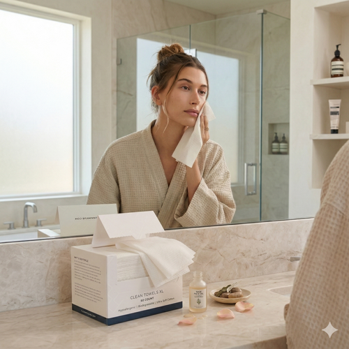 Gentle Facial Cleansing Cloths - Disposable & Ultra-Soft